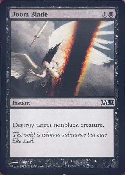 front of card