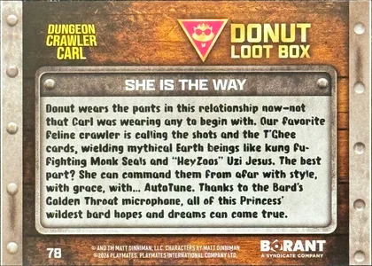 back of card