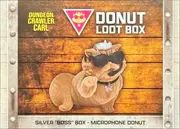 Silver "Boss" Box Microphone Donut front