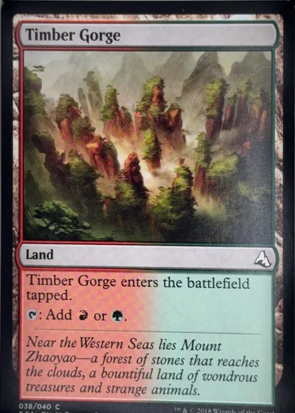 front of card
