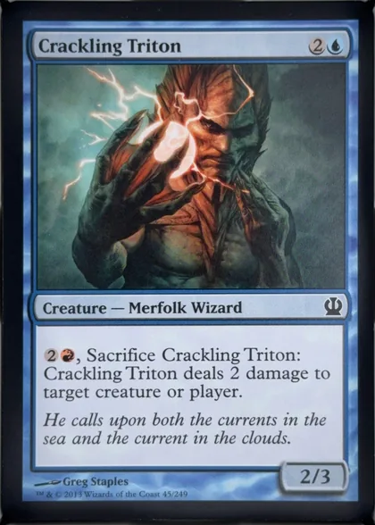 front of card