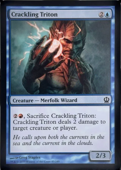 front of card