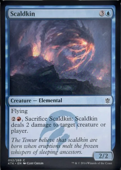 front of card