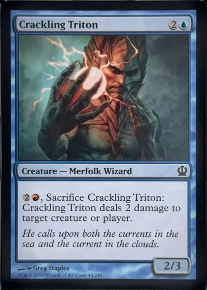 front of card