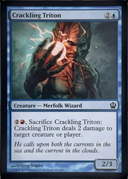 front of card