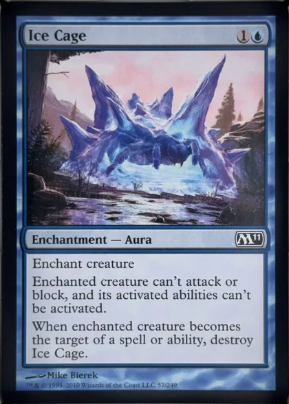 front of card