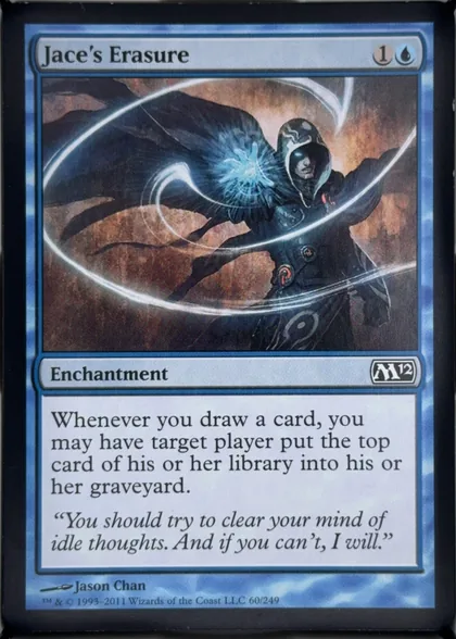 front of card