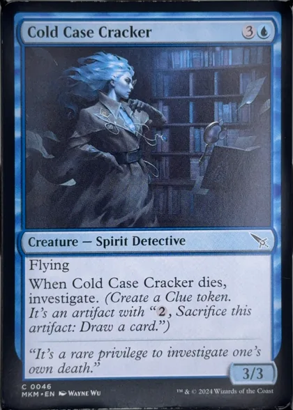 front of card