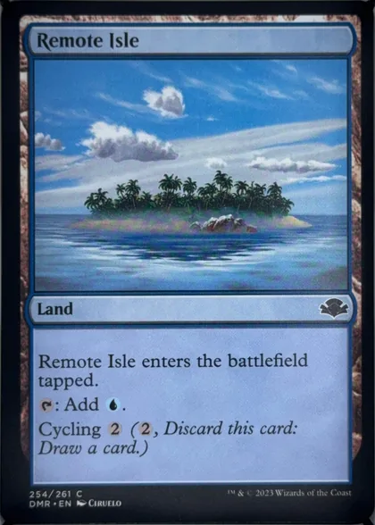 front of card
