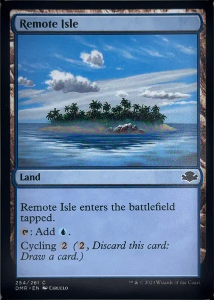 front of card
