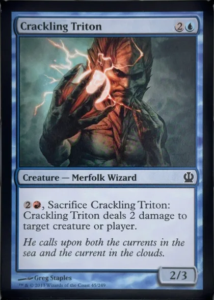 front of card