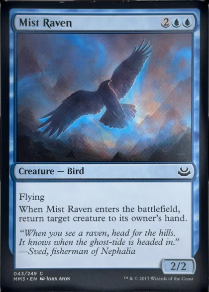 front of card