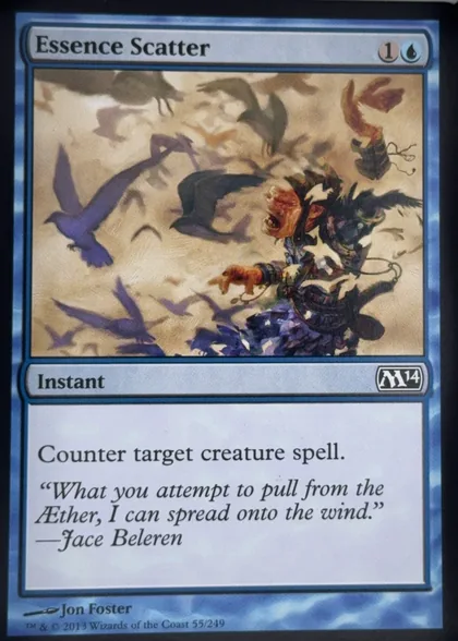 front of card