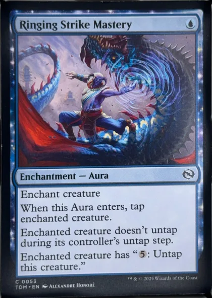 front of card