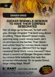 Danger Dingo back