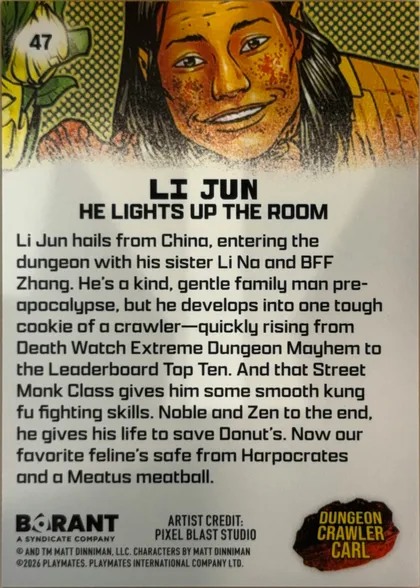 back of card