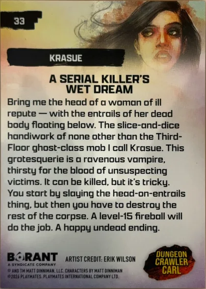back of card