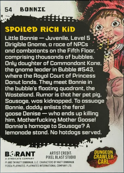 back of card