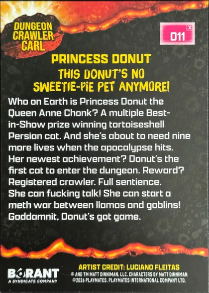 back of card