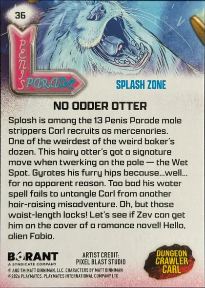 back of card