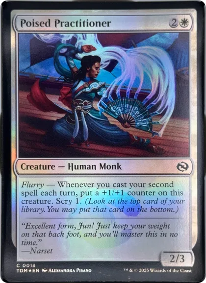 front of card
