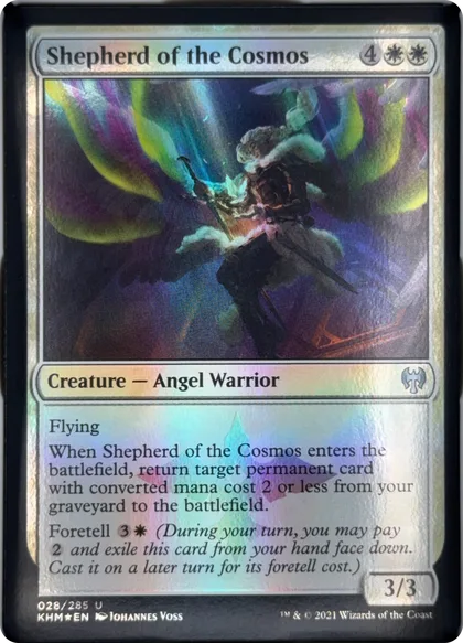 front of card