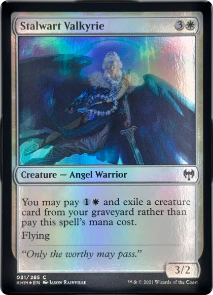 front of card
