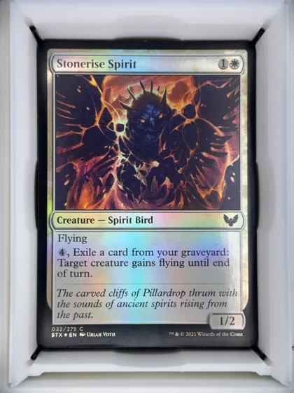 front of card