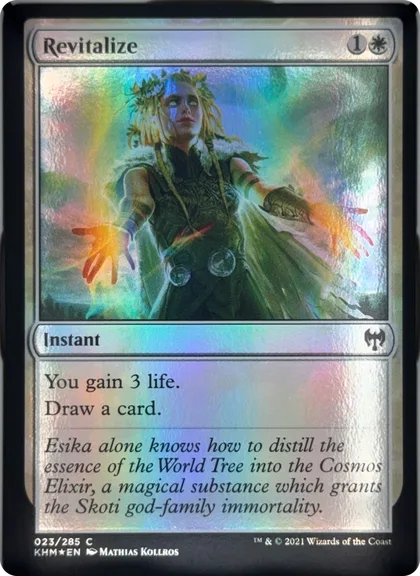 front of card