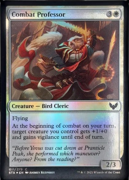 front of card