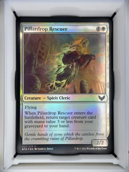 front of card