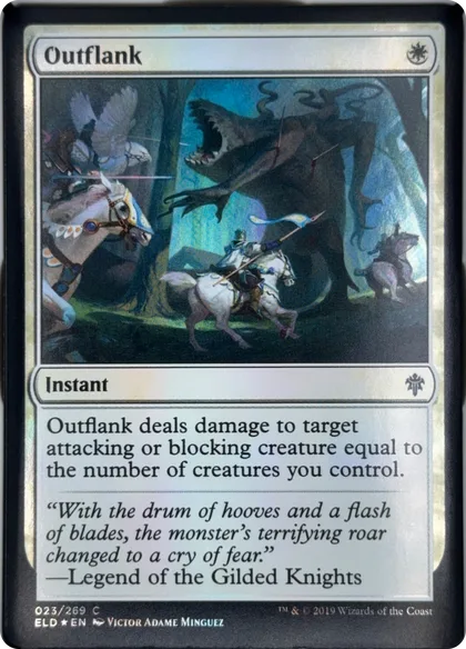 front of card