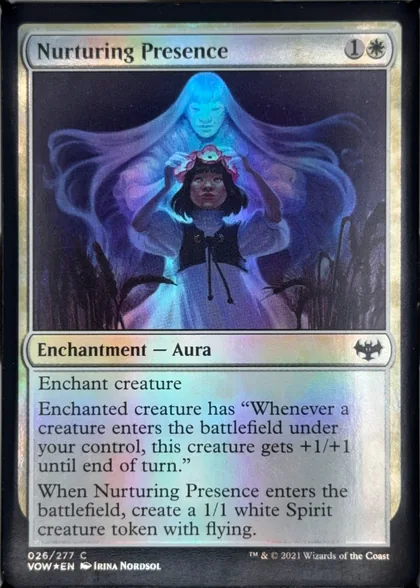 front of card