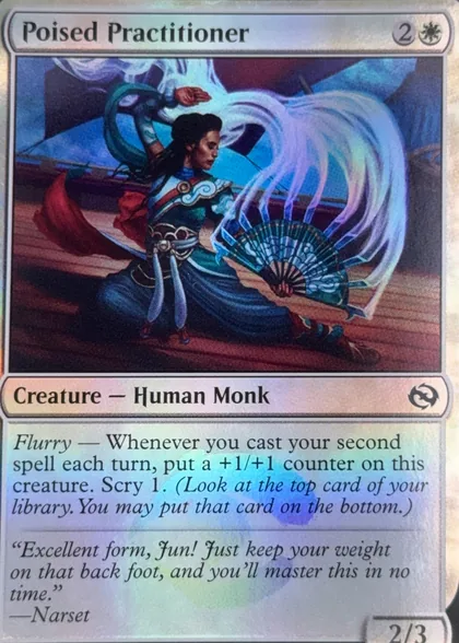 front of card