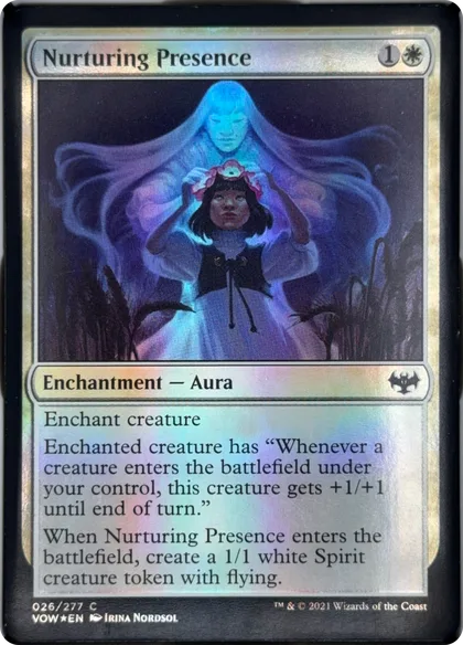 front of card