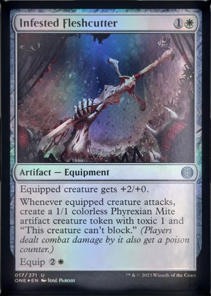 front of card
