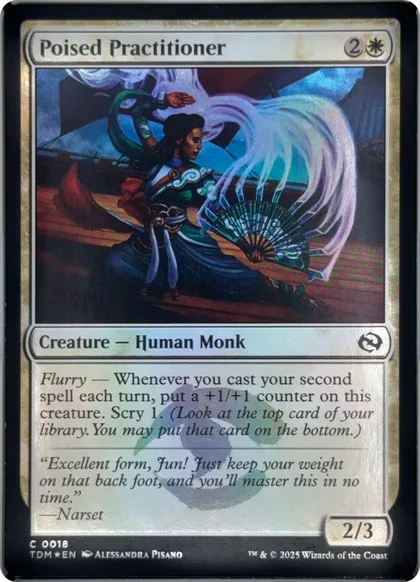 front of card