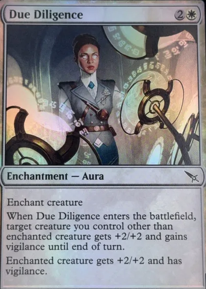 front of card