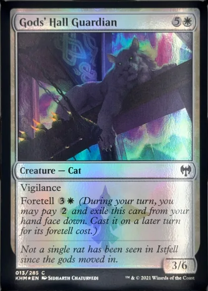 front of card