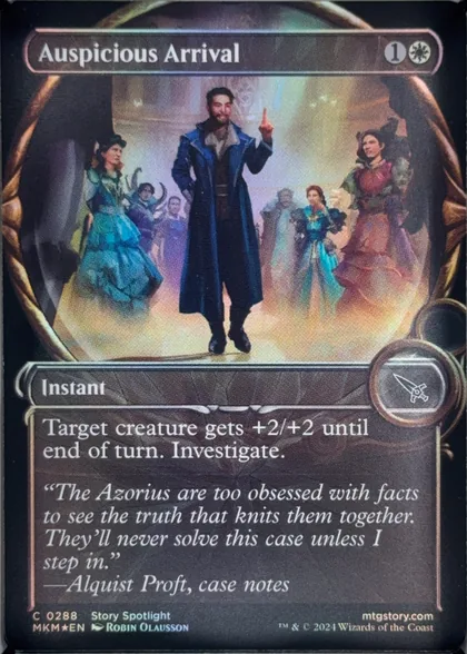 front of card