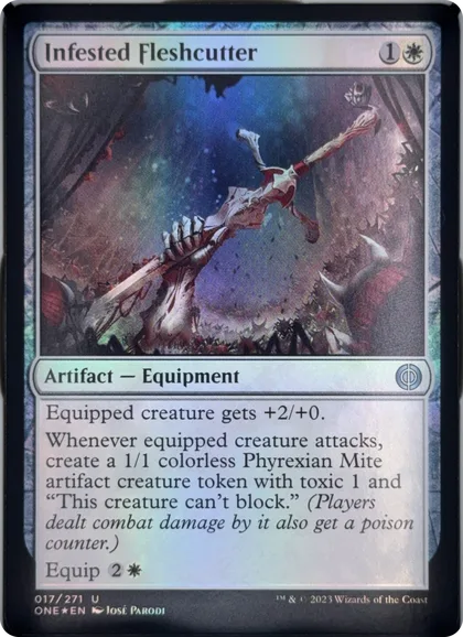 front of card