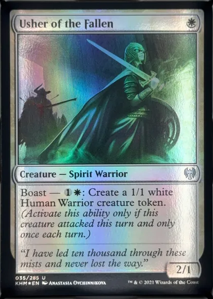 front of card