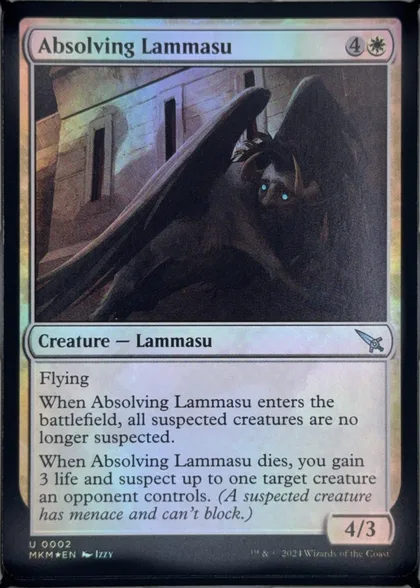 front of card
