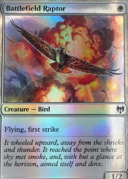 front of card