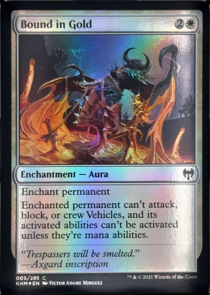 front of card