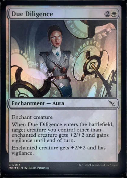 front of card