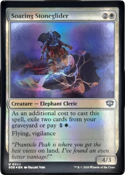 front of card
