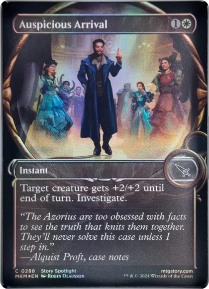 front of card