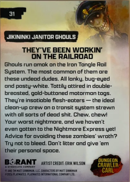 back of card