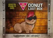 Gold "Apparel" Box Hat Donut front